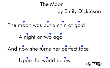 The Moon by Emily Dickinson ̗